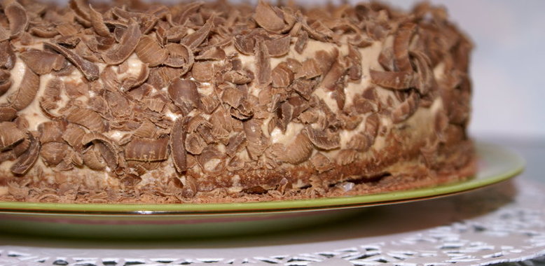 Шоколадно-сырный тортик