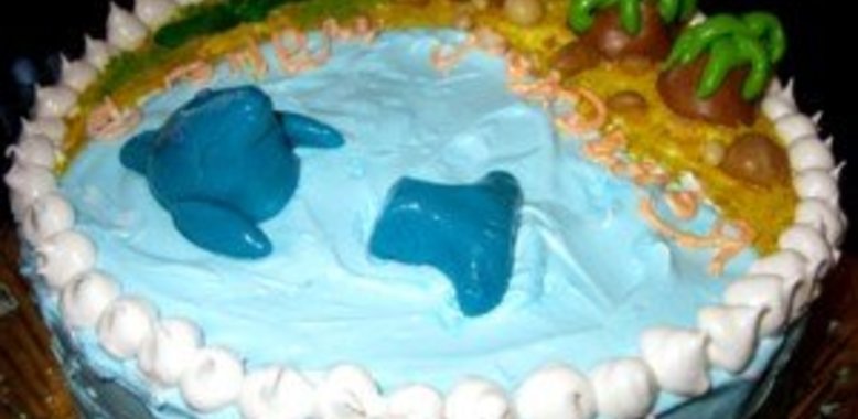 Торт на день рожденья Солнечный берег
