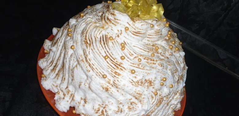Желейный торт Малиновый Снег