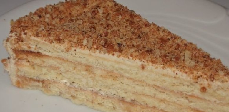 Песочный торт с масляным кремом