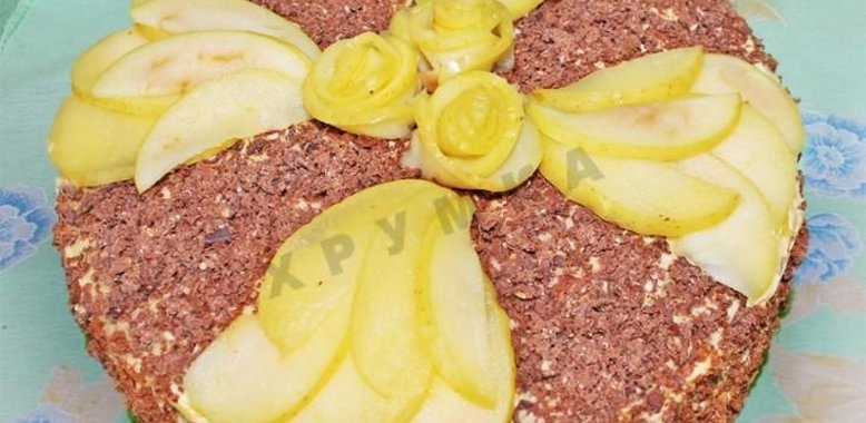 Торт Королевский с маком орехами изюмом