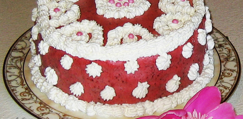 Торт с клубничным муссом