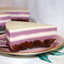 Сливочно-смородиновый желейный торт Полосатик