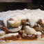 Торт-десерт с овсяным печеньем, кофе и бананами