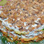Кабачковый торт с грибами