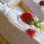 Торт Белые ночи с клубничным кремом- суфле