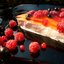 Холодный сливочно-творожный торт с ягодным покрытием