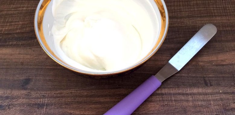Ванильно-творожный крем со сливками для торта